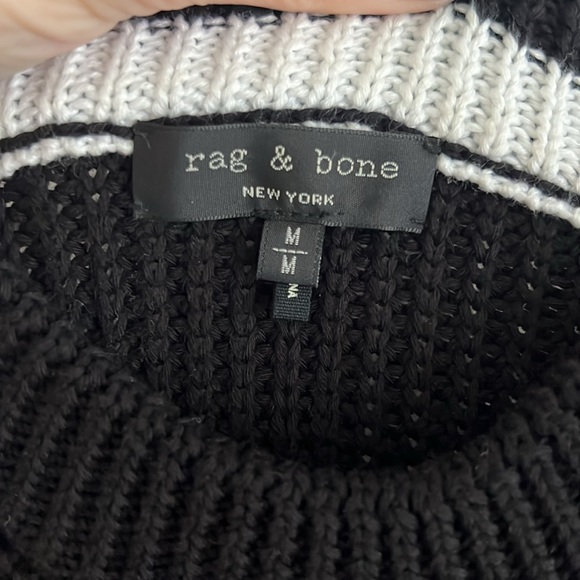 Rag & Bone oversized sweater with satin pocket detail - Picture 3 of 6